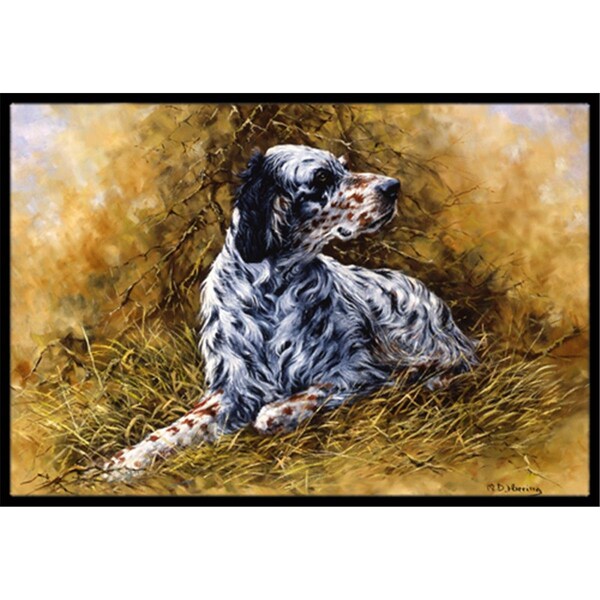 Carolines Treasures English Setter by Michael Herring Indoor or Outdoor Mat- 18 x 27 HMHE0007MAT - main